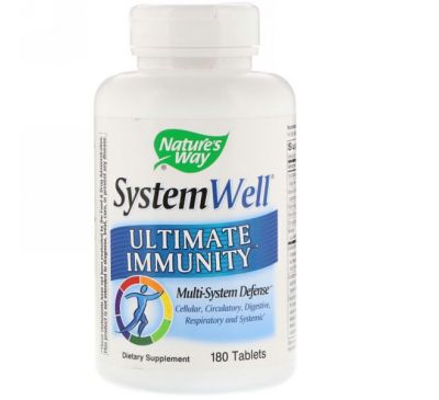 Nature's Way, System Well, Средство для укрепления иммунитета, 180 таблеток