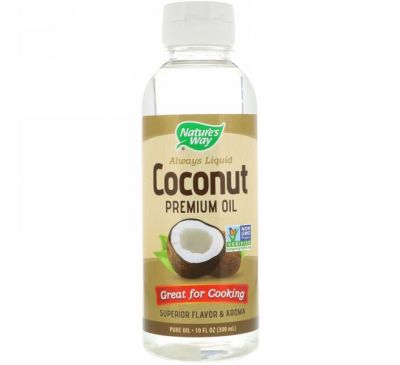 Nature's Way, Жидкое кокосовое масло премиум класса, 10 жидких унций (300 мл)