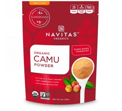 Navitas Organics, Organic, порошок камю, 3 унц. (85 г)