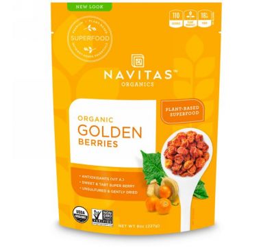 Navitas Organics, Золотые ягоды, 8 унций (227 г)