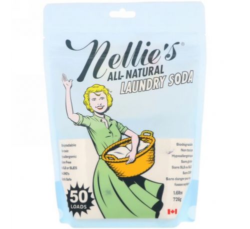 Nellie's, All-Natural, Laundry Soda, 1.6 lbs (726 g)