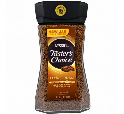 Nescaf?, Taster's Choice, Instant Coffee, French Roast, 7 oz (198 g) Тестер Чойс, растворимый кофе, французской обжарки, 7 унций (198 грамм)