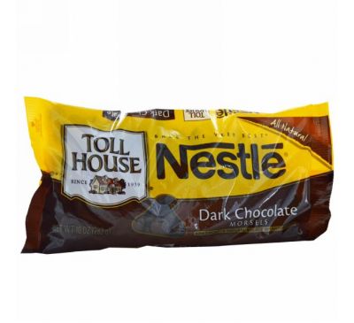 Nestle Toll House, Кусочки темного шоколада, 10 унций (283 г)