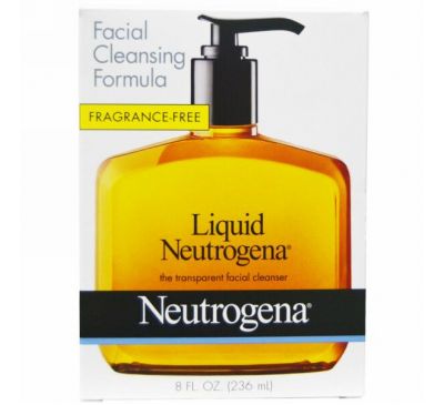 Neutrogena, Neutrogena жидкая, очищающее средство для лица, 8 жидких унций (236 мл)