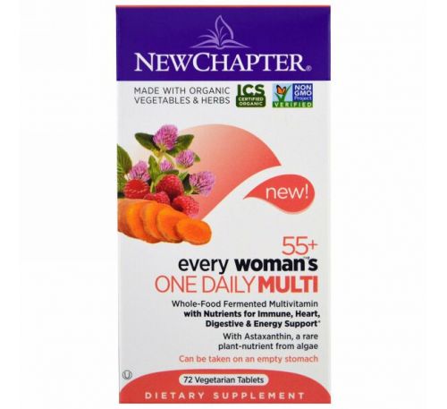 New Chapter, Every Woman's One Daily 55+ Multi , 72 Veggie Tabs