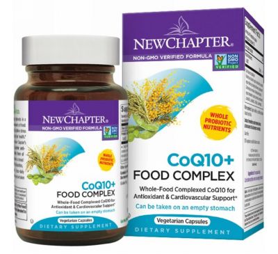 New Chapter, Коэнзим Q10 + питательный комплекс, 60 капсул в растительной оболочке
