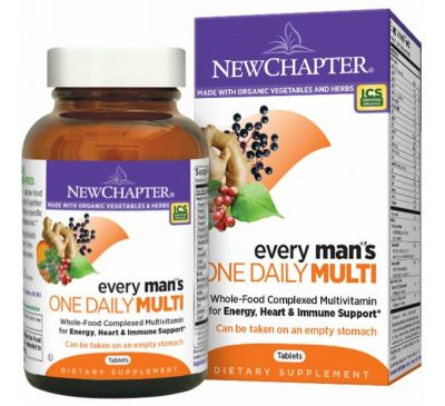 New Chapter, Мультивитамины для мужчин «одна таблетка в день», 48 таблеток