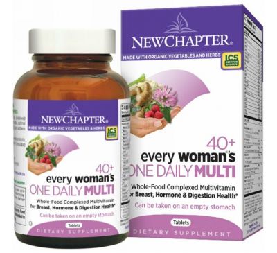 New Chapter, Мультивитамины для всех женщин за 40+ "Одна в день", 48 таблеток
