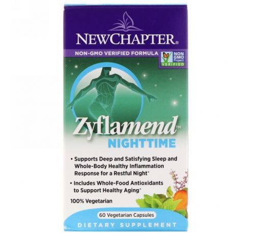 New Chapter, Zyflamend Nighttime, 60 Vegetarian Capsules