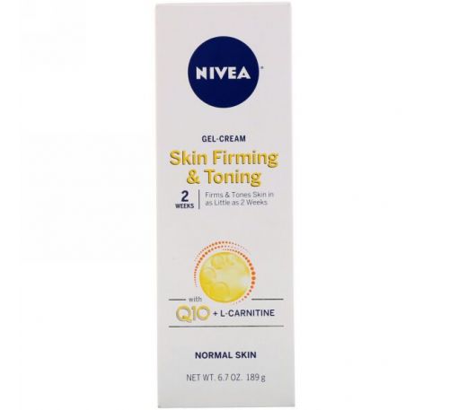 Nivea, Skin Firming & Toning Gel-Cream with Q10 + L-Carnitine, 6.7 oz (189 g)