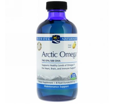 Nordic Naturals, Arctic Omega, Lemon Flavor, 8 fl oz (237 ml)