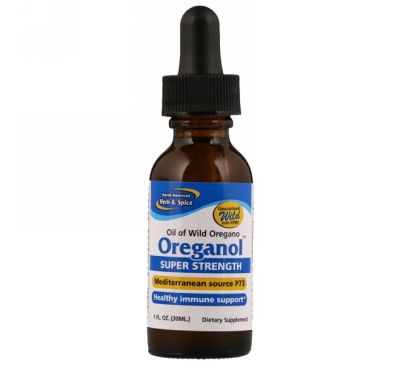 North American Herb & Spice Co., Oreganol P73, Супер сила, 1 жидкая унция (30 мл)