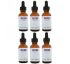 Now Foods, Empty 1 fl oz Amber Glass Bottles + Dropper, 6 Packs
