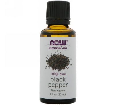 Now Foods, Essential Oils, Black Pepper Oil , 1 fl oz (30 ml)