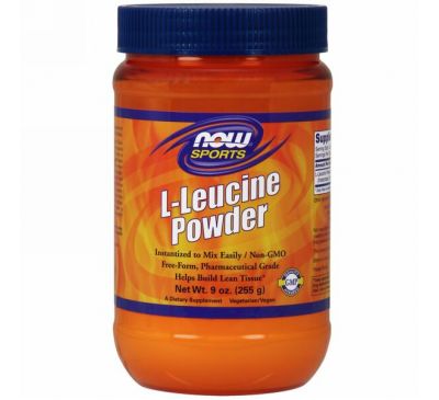 Now Foods, L-Leucine Powder, 9oz