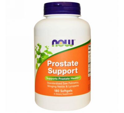Now Foods, Prostate Support, 180 мягких таблеток