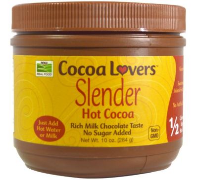Now Foods, Slender, Горячее какао, 10 унции (284 г)