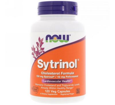 Now Foods, Sytrinol, поддерживает уровень холестерина, 120 растительных таблеток