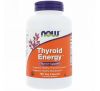 Now Foods, Thyroid Energy, 180 растительных капсул