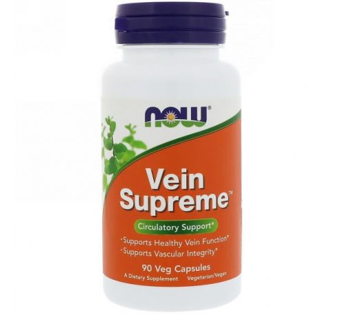 Now Foods, Vein Supreme, 90 растительных капсул