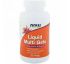 Now Foods, Жидкие мультивитамины в капсулах, 180 желатиновых капсул