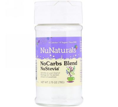 NuNaturals, NuStevia, NoCarbs Blend, 2.75 oz (78 g)
