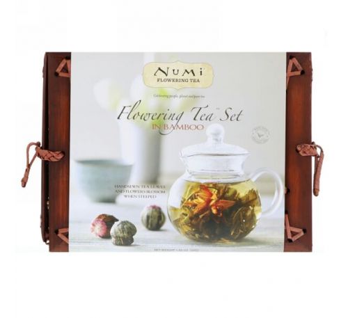 Numi Tea, Набор Flowering Tea в бамбуке, 1 чайный набор