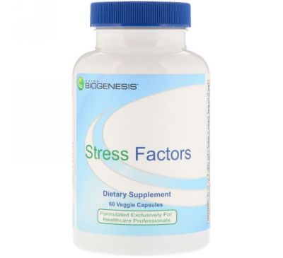 Nutra BioGenesis, Stress Factors, 60 Veggie Caps