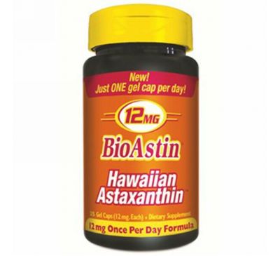 Nutrex Hawaii, BioAstin, 12 мг, 25 гелевых капсул