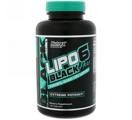 Nutrex Research, Lipo6, Black, Hers, Extreme Potency, 120 Capsules