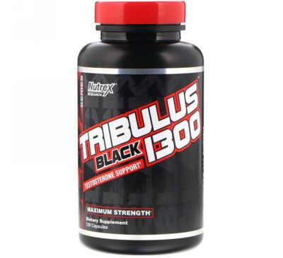 Nutrex Research, Tribulus Black 1300, 120 Capsules