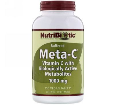 NutriBiotic, Meta-C, 1000 мг, 250 веганских таблеток