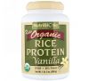 NutriBiotic, Сырой натуральный рисовый белок с ванилью, 1 фунт 5 унций (600 г)
