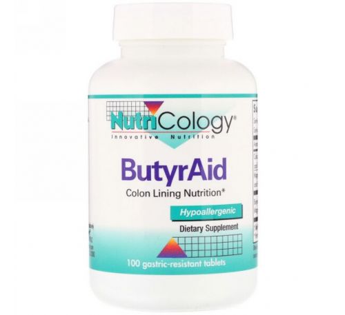 Nutricology, ButyrAid, 100 таблеток
