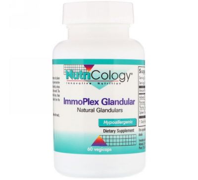 Nutricology, ImmoPlex  Glandular , 60 растительных капсул