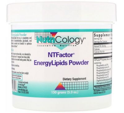 Nutricology, NT Factor, энергетические липиды в порошке, 150 граммов