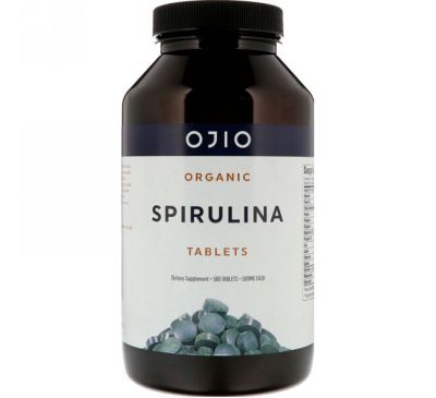 Ojio, Спирулина органическая, 500 мг, 500 таблеток