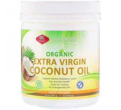 Olympian Labs Inc., Organic Extra Virgin Coconut Oil, 16 oz (454 g)