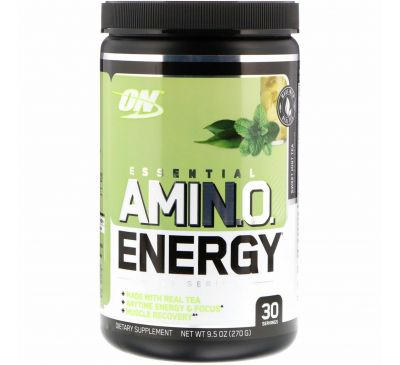 Optimum Nutrition, Essential Amino Energy, сладкий мятный чай, 270 г