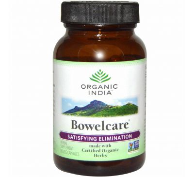 Organic India, Bowelcare, 90 вегетарианских капсул