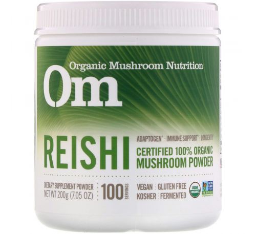 Organic Mushroom Nutrition, Reishi, Mushroom Powder, 7.05 oz (200 g)