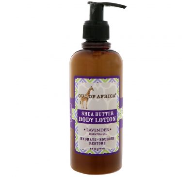 Out of Africa, Organic Shea Butter Body Lotion, Lavender, 9 oz (260 ml)
