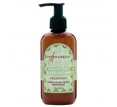 Out of Africa, Shea Butter Hand Lotion, Almond, 8 fl oz (240 ml)
