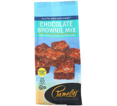 Pamela's Products, Chocolate Brownie Mix, Gluten Free, 16 oz (454 g)