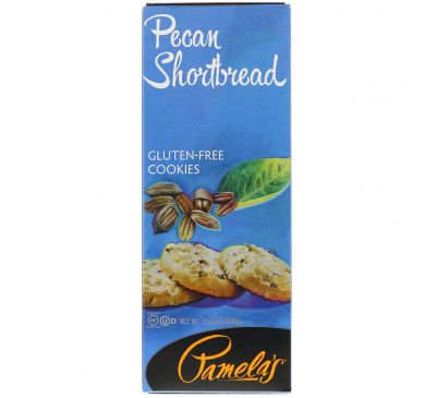 Pamela's Products, Gluten-Free Cookies, Pecan Shortbread, 7.25 oz (206 g)