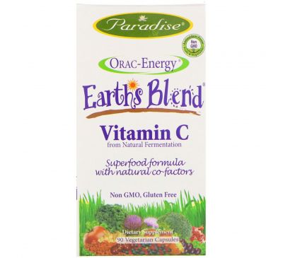 Paradise Herbs, Vitamin C, 90 Vegerian Capsules