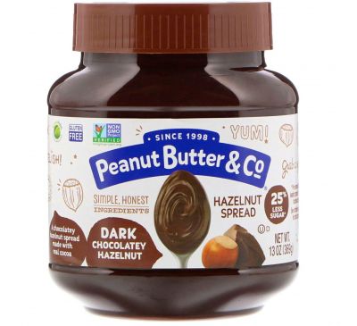 Peanut Butter & Co., Спред из фундука, темный шоколад и фундук, 13 унций (369 г)