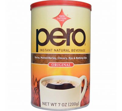 Pero, Натуральный растворимый напиток без кофеина, 7 унций (200 г)
