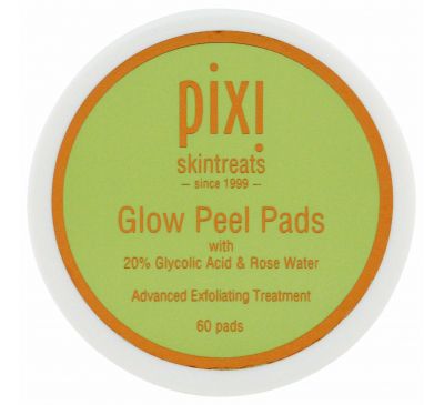 Pixi Beauty, Glow Peel Pads, современный уход и отшелушивание, 60 мягких дисков