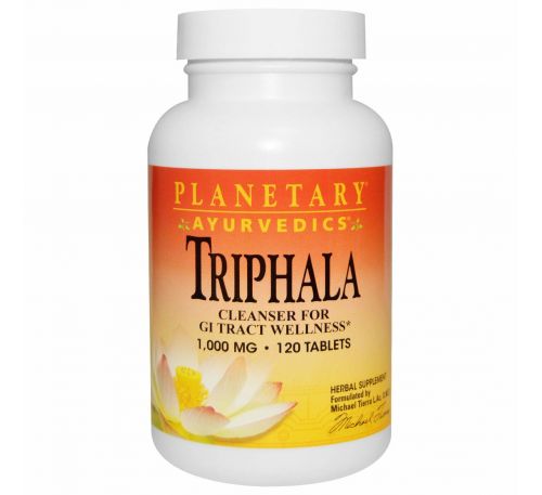 Planetary Herbals, Ayurvedics, Triphala, 1000 мг, 120 таблеток